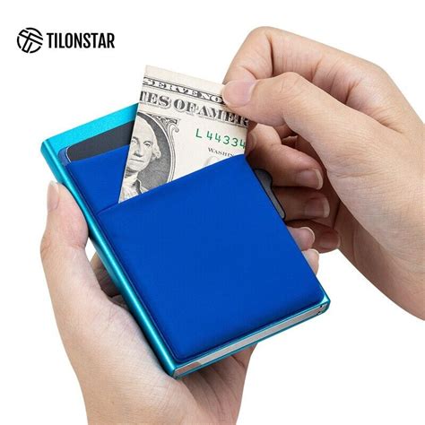 pop-up rfid-blocking card wallet|minimalist pop up wallet.